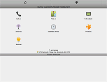Tablet Screenshot of nhsunnygarden.com